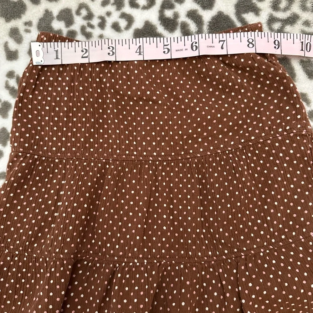 Old Navy Polka Dot Skirt in Brown Pink Size 6-12 months